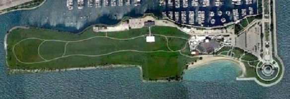 The park created in Chicago on the former Meigs Field.