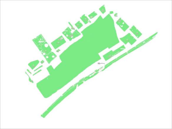 This graphic shows the sizes of all existing Santa Monica parks at the same scale as what could be the park to replace the airport.